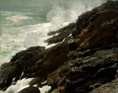 High Cliff, Coast of Maine Winslow Homer